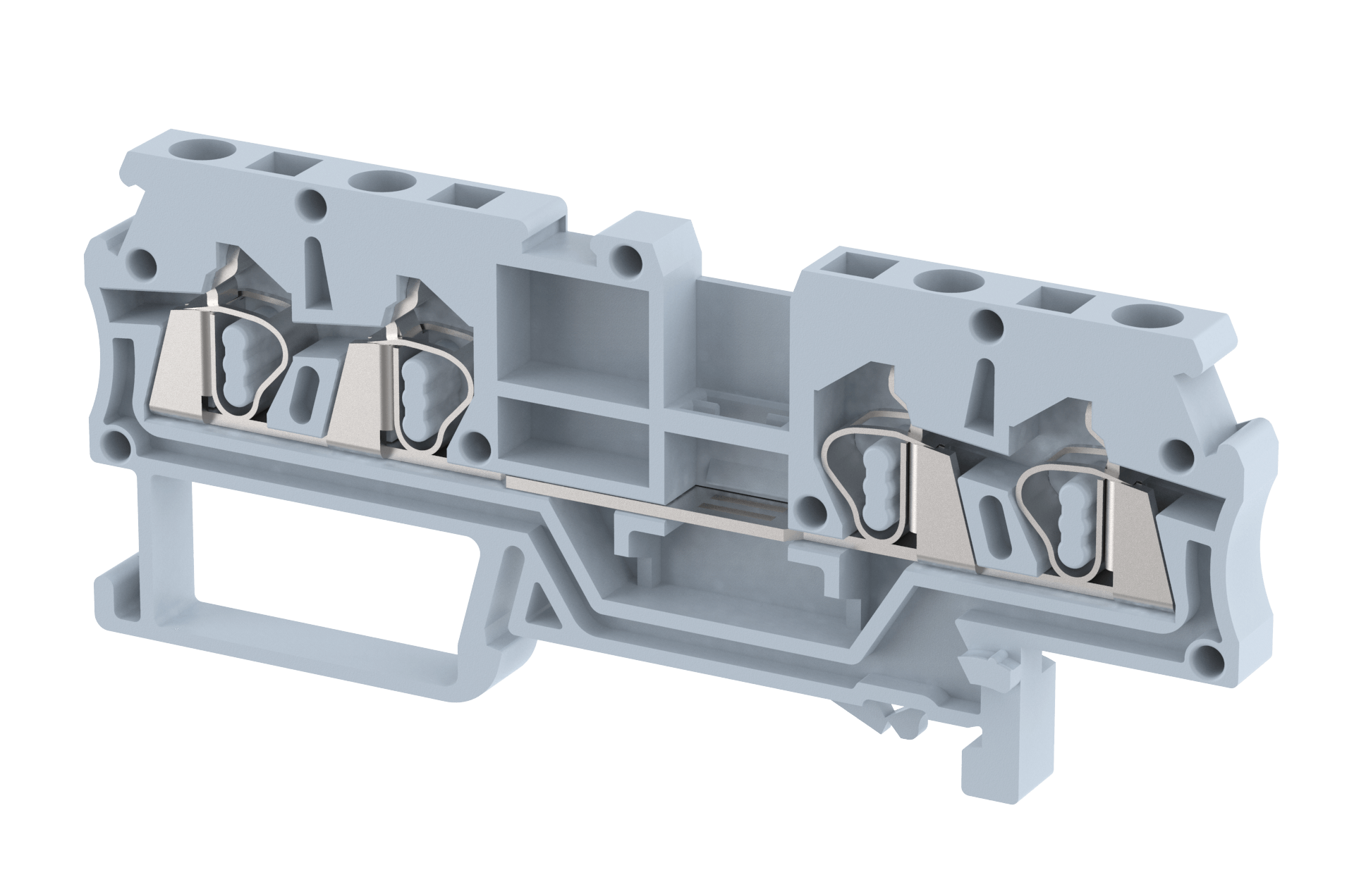 DST2.5-2X2 Terminal Blocks Spring Cage Connection Multi Conductor Terminal Blocks Manufacturer and Supplier in India – Elmex 