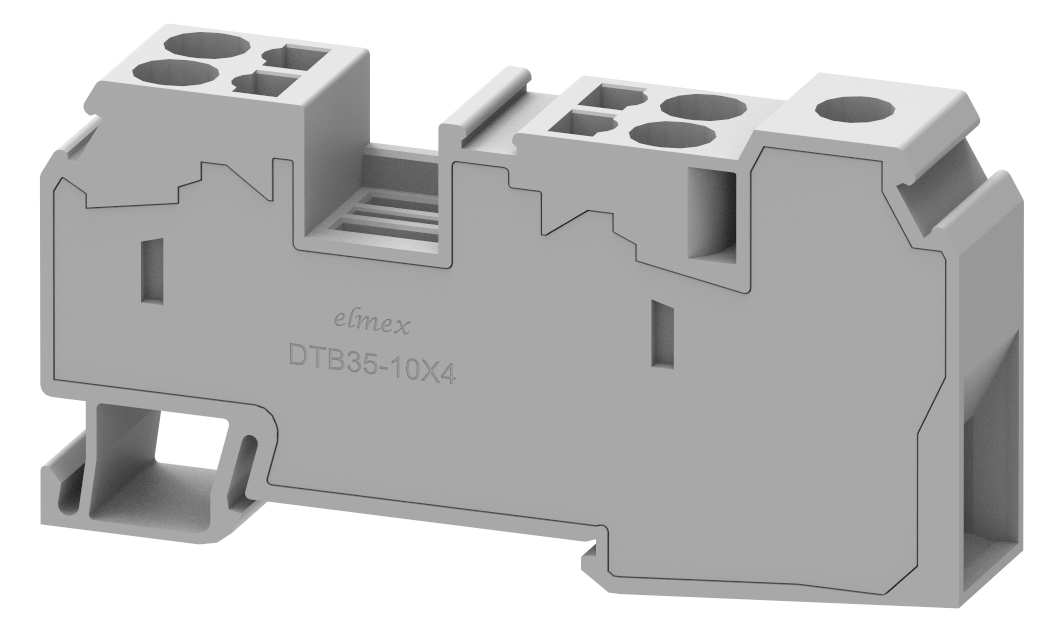DTB35-10X4 Terminal Blocks Spring Cage Connection Hybrid Terminal Blocks Manufacturer and Supplier in India – Elmex 