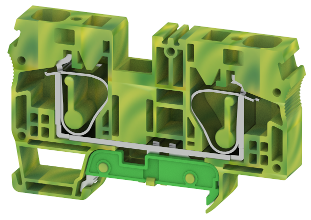 SGQ16 Terminal Blocks Spring Cage Connection Ground Terminal Blocks Manufacturer and Supplier in India – Elmex 