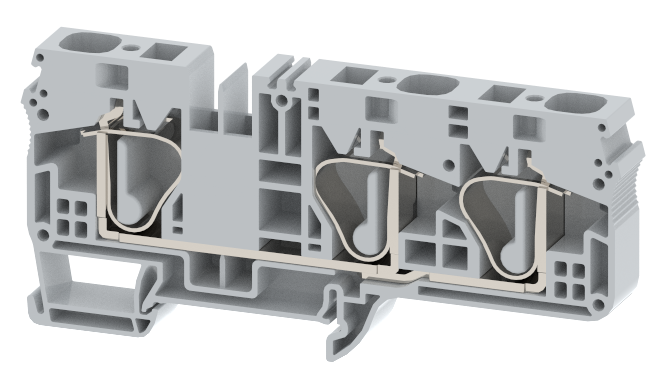 SQ16-1X2 Terminal Blocks Spring Cage Connection Multi Conductor Terminal Blocks Manufacturer and Supplier in India – Elmex 