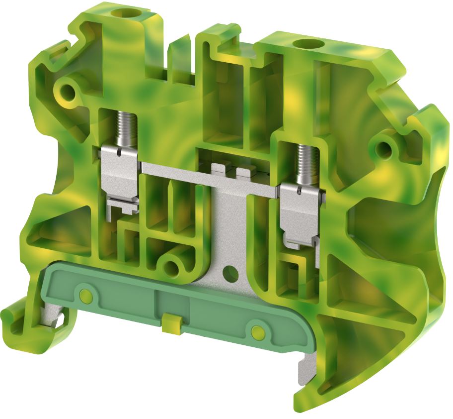 TGQ2.5 Terminal Blocks Screw Connection Ground Terminal Blocks Manufacturer and Supplier in India – Elmex 