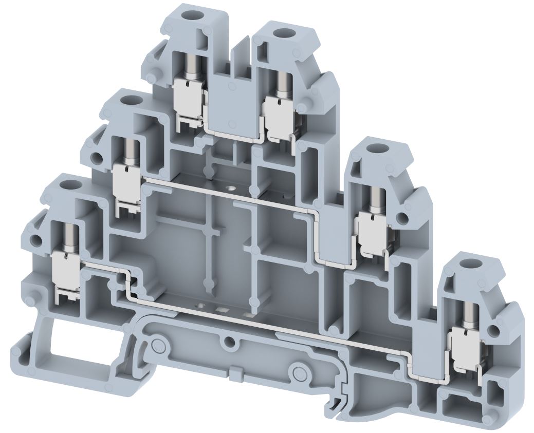 TQ2.5-3T Terminal Blocks Screw Connection Multi Level Terminal Blocks Manufacturer and Supplier in India – Elmex 