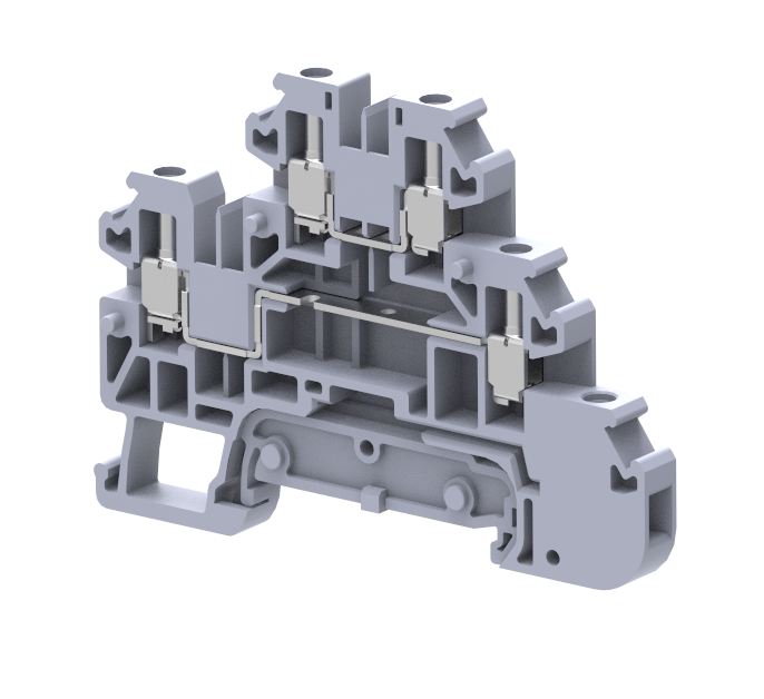 TQ2.5-2T+WOE Terminal Blocks Screw Connection Multi Level Terminal Blocks Manufacturer and Supplier in India – Elmex 