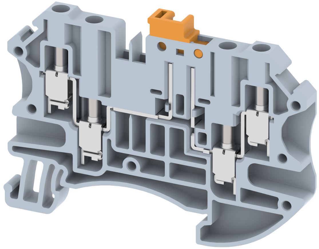 TQK2.5-2X2 Terminal Blocks Screw Connection Knife Disconnect Terminal Blocks Manufacturer and Supplier in India – Elmex 