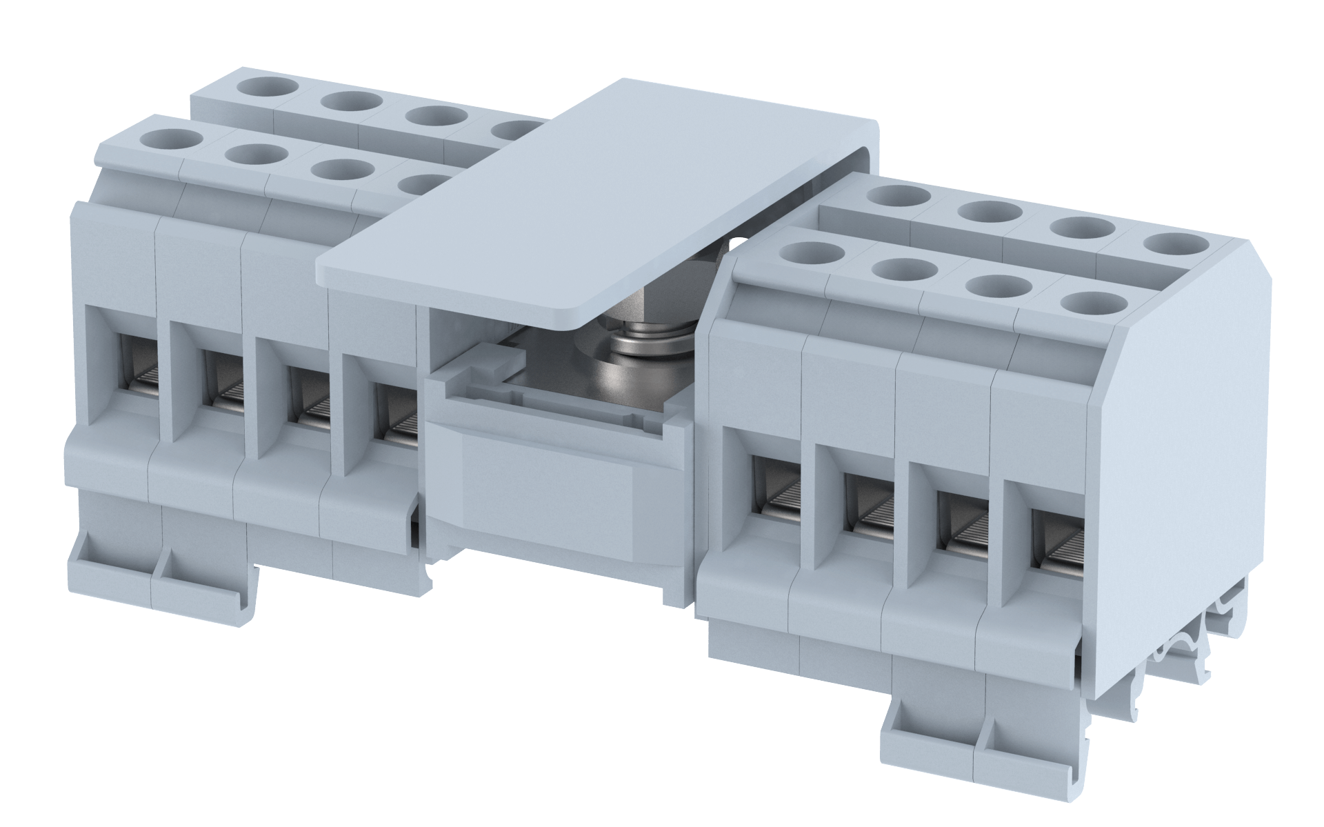 DBK1X8 Terminal Blocks 1 nut connection for IC & Screw clamp connection for OG Manufacturer and Supplier in India – Elmex 
