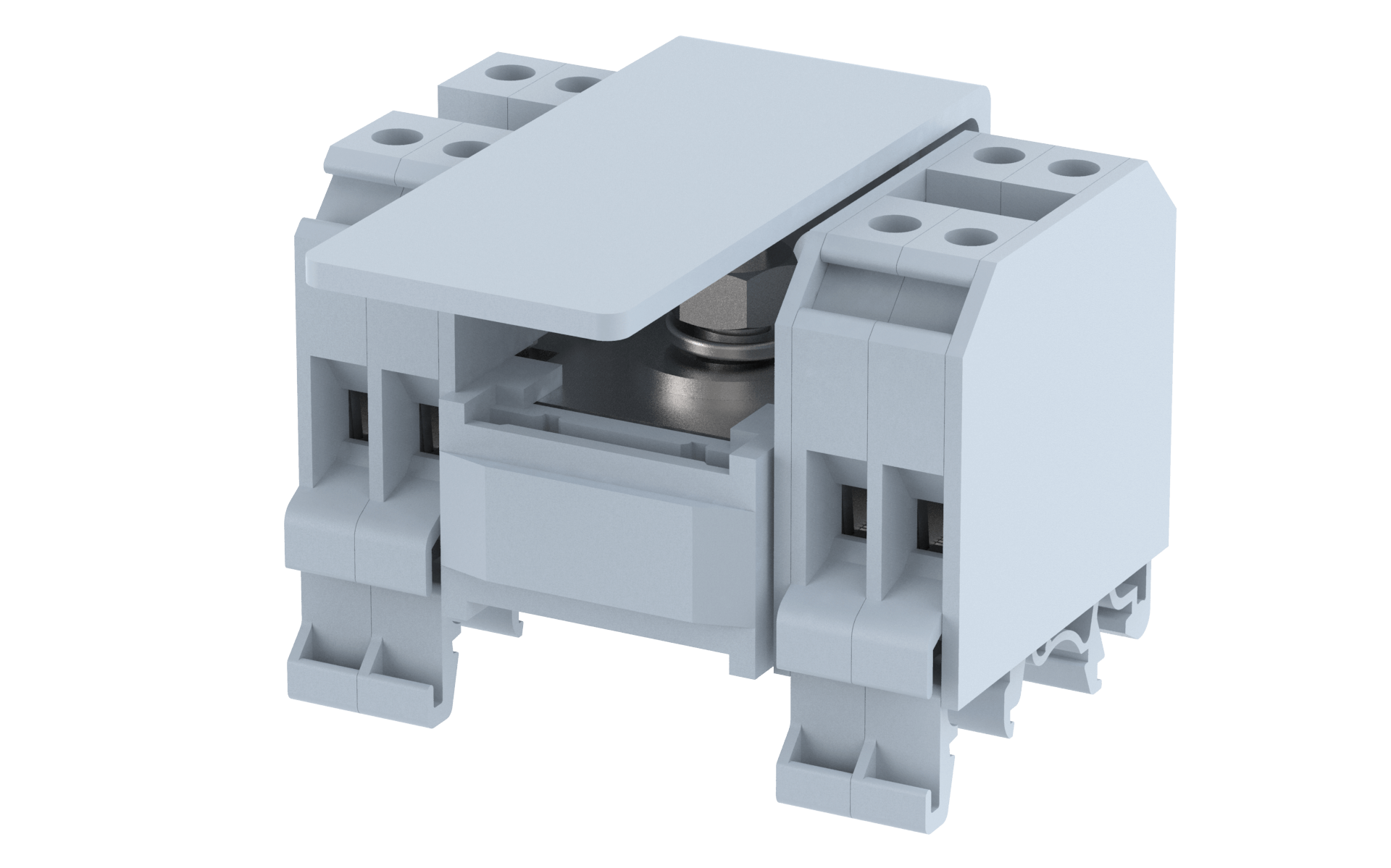 FDBK1X4 Terminal Blocks 1 nut connection for IC & Screw clamp connection for OG Manufacturer and Supplier in India – Elmex 