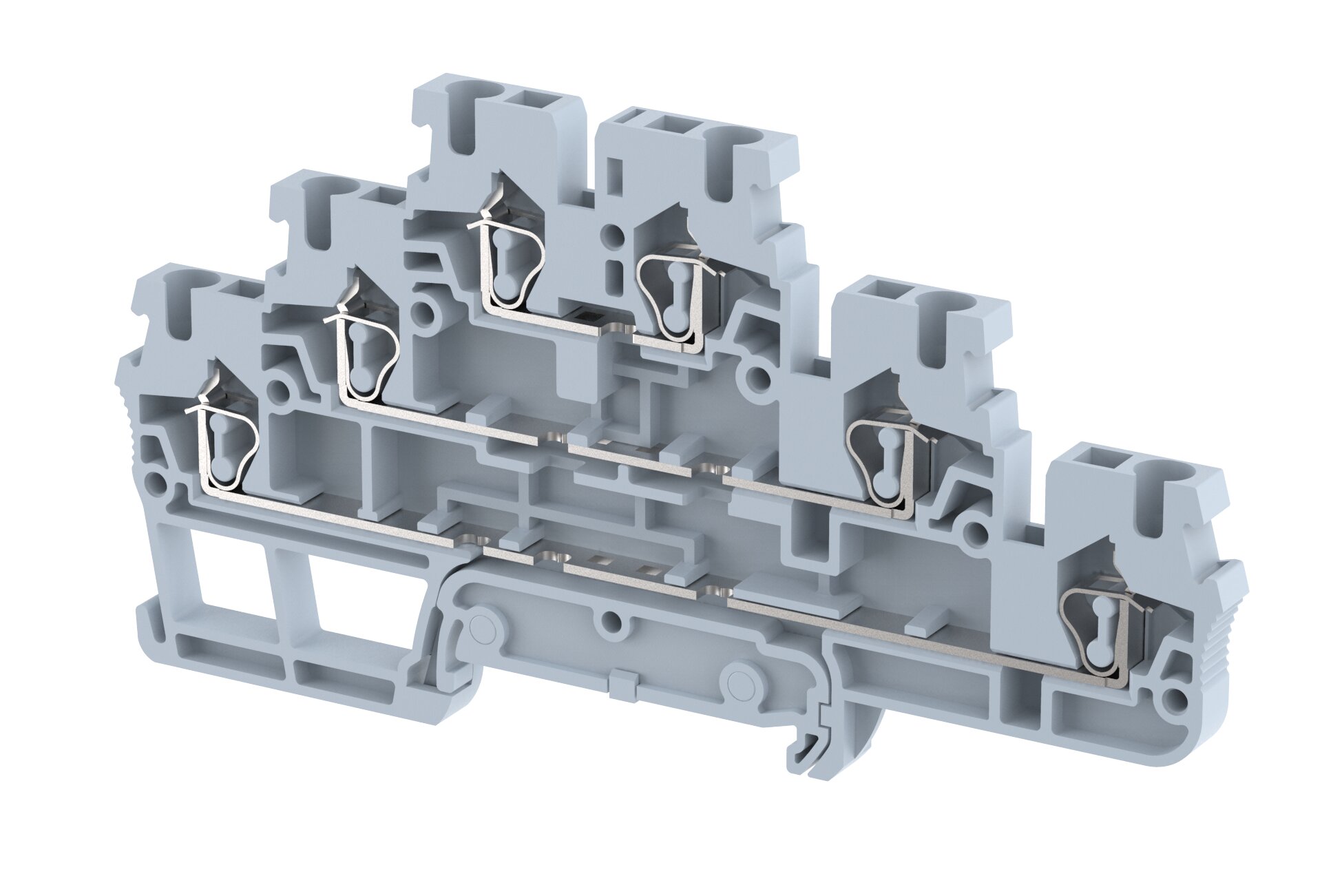 SQ2.5-3T Terminal Blocks Spring Cage Connection Manufacturer and Supplier in India – Elmex 